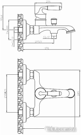 Смеситель Esko Prague PG 54