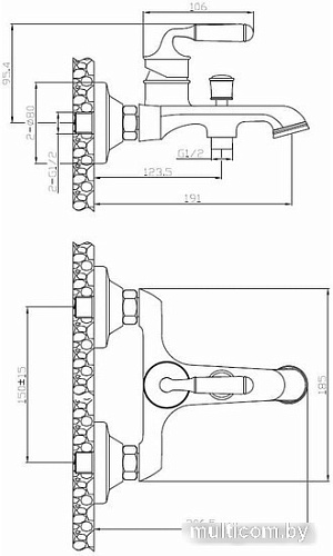 Смеситель Esko Prague PG 54