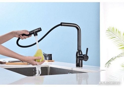 Смеситель Paulmark Viper VI213105-GB (черный/черный глянцевый)