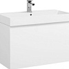 Aquanet Тумба Йорк 85 с умывальником Slim Synergy 85 (белый)