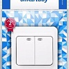 Выключатель SmartBuy SBE-02w-10-SW2-1