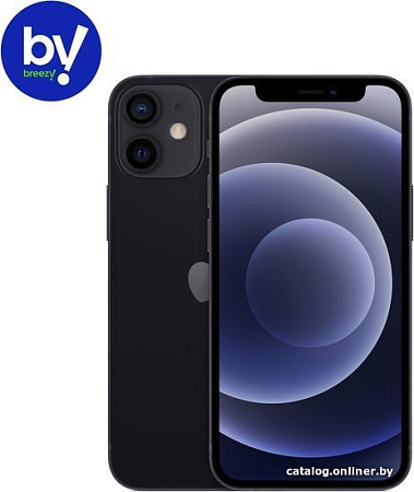 Смартфон Apple iPhone 12 mini 64GB Воcстановленный by Breezy, грейд C (черный)