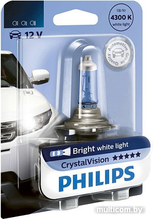 Галогенная лампа Philips HB4 CrystalVision 1шт