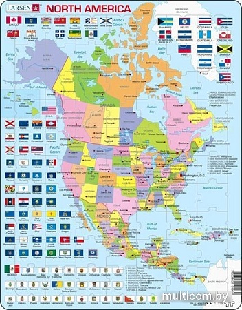 Пазл Larsen Северная Америка K17-RU