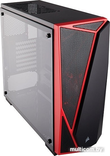 Корпус Corsair Carbide SPEC-04 (закаленное стекло, черный/красный)