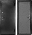 Металлическая дверь Guard Термо MG75 87х205 правая (черное серебро/серый)