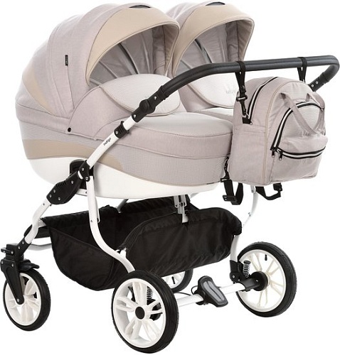 Универсальная коляска Indigo Duo (2 в 1, In 01, бежевый)