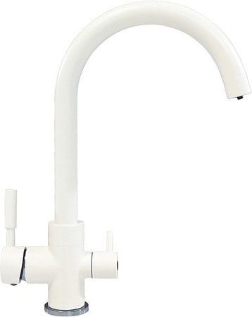 Смеситель Tolero Элара Дуо (белый 923)