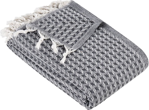 Meteor Devone с бахромой 200x230 (12309 черный)