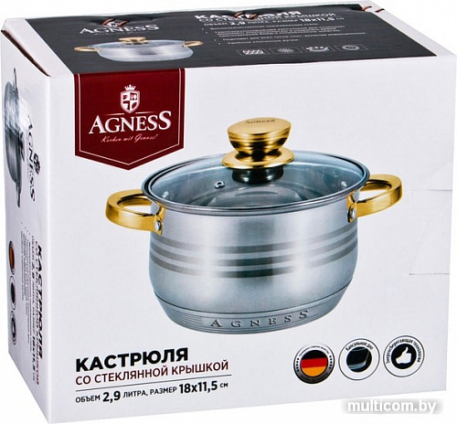 Кастрюля Agness 940-011