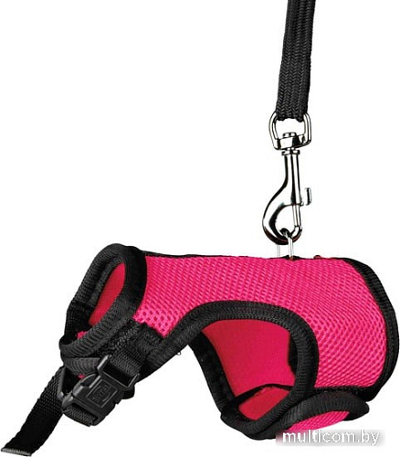 Trixie Soft Harness with Leash 61512 (розовый)