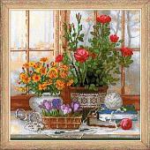Набор для вышивания Риолис Крокусы на окошке № 1763
