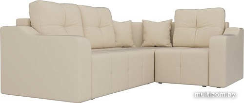 Угловой диван Mebelico Кембридж угловой 108829 (правый, экокожа, бежевый)