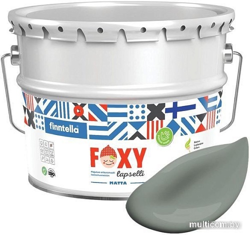 Краска Finntella Foxy Lapselli Matte Onnellinen F-50-1-9-FL278 9 л (серый)