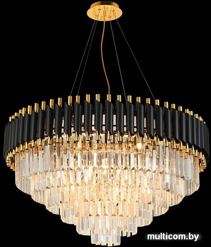 Подвесная люстра Natali Kovaltseva Diamonds 76017/12C (золотой-черный)