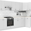 Готовая кухня S-Company Клео глосc 1.2x3.0 правая (белый глянец/белый глянец)