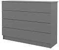 Комод Горизонт Нео 1050 4 ящика (серый графит)