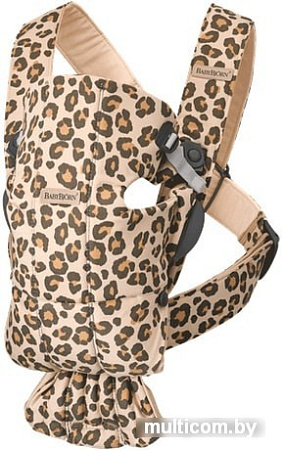 Рюкзак-переноска BabyBjorn Mini Cotton (beige/leopard)
