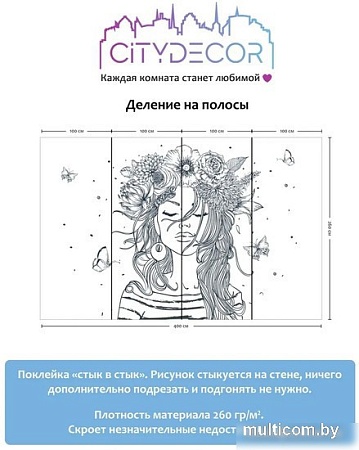 Фотообои Citydecor Абстракция 116 400x260