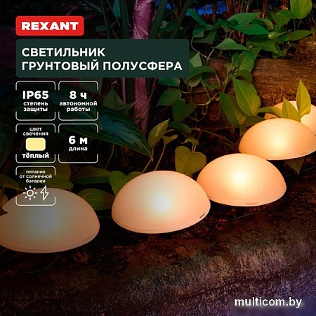 Садовая гирлянда Rexant Полусфера 602-2434