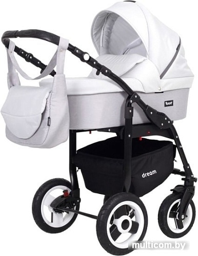 Универсальная коляска Rant Dream (3 в 1, 02 светло-серый)