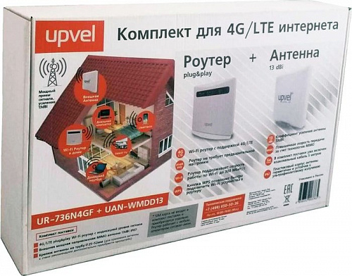 Беспроводной маршрутизатор Upvel UR-736N4GF + UAN-WMDD13