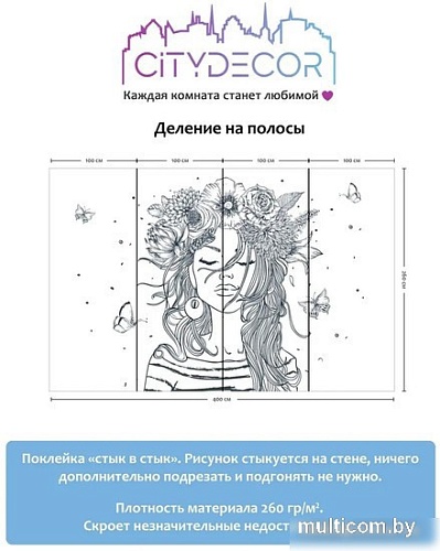 Фотообои Citydecor Абстракция 116 400x260