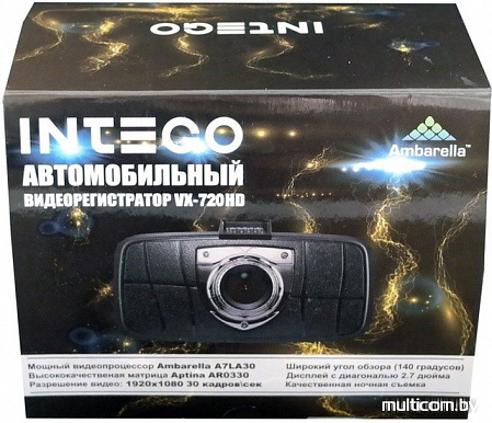 Автомобильный видеорегистратор Intego VX-720HD