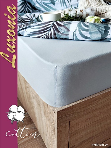 Luxsonia Трикотаж на резинке 120x200 Мр0010-10 (светло-серый)