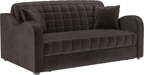 Мебель-АРС Аккордеон Барон №4 НПБ 155x200 (бархат шоколадный Star Velvet 60 Coffee)