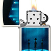 Зажигалка Zippo Classic Glow In The Dark Aliens Design 49487