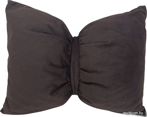 Декоративная подушка Sled Бант 45x35x17 (шоколадный)