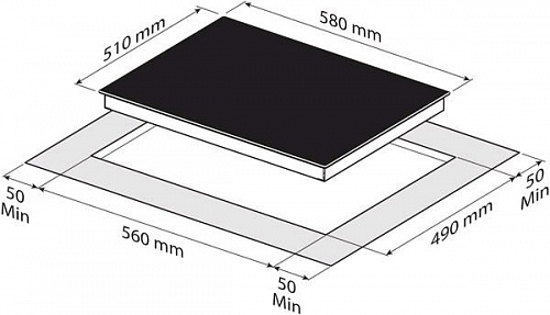 Варочная панель Korting HK 60001 B