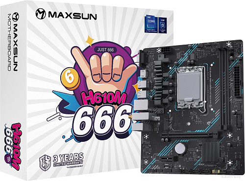 Материнская плата Maxsun H610M 666 WiFi6 D5