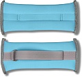 Комплект утяжелителей Indigo SM-402 (2x1.0 кг, голубой)