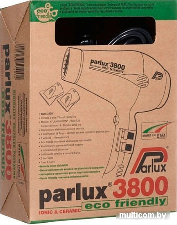 Фен Parlux 3800 Eco Friendly (красный)
