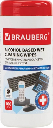 Влажные салфетки BRAUBERG 513536 (100 шт)