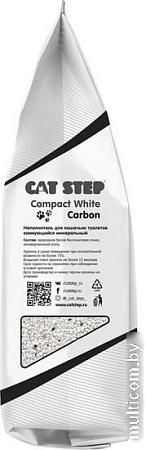 Наполнитель для туалета Cat Step Compact White Carbon 10 л
