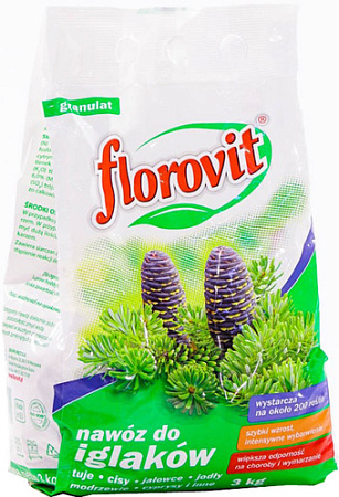 Удобрение Florovit Для хвойных гранулированное (3 кг)