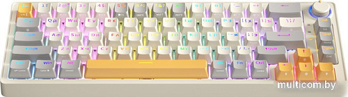 Клавиатура Cyberlynx ZA68 Beige Gray Yellow (TNT Yellow)