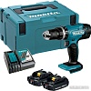 Ударная дрель-шуруповерт Makita DHP453RAJ (с 2-мя АКБ 2 Ач, кейс)