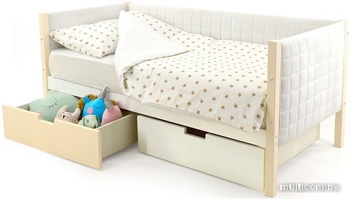 Кровать-тахта Бельмарко Svogen мягкий 00750 160x70 (бежевый/белый)