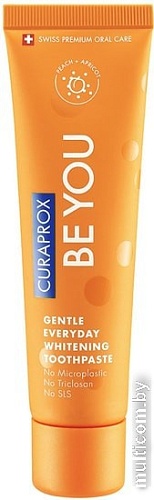 Зубная паста Curaprox Be You со вкусом персика и абрикоса 60 мл (с 3 лет)