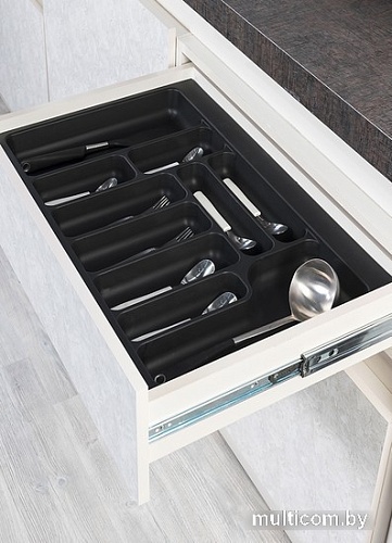 Лоток для столовых приборов Starax S-2289-A (антрацит)