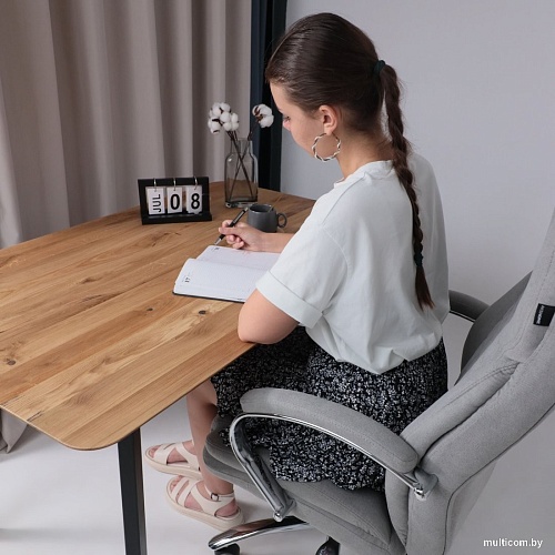 Офисное кресло AksHome Paradis (ткань, светло-серый)