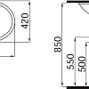 Умывальник iDevit Hilton 0001-0526