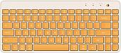 Клавиатура Xiaomi Dual Mode Wireless Keyboard XMBXJP01YM (бежевый/желтый)
