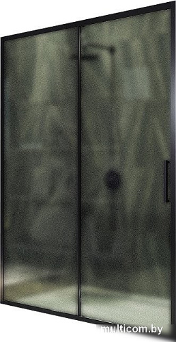 Душевая дверь MaybahGlass 195x120 MGD-1280-6 (сатин/черный)