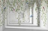 Виниловые обои Citydecor Flower Tunnel 3D 1 400x260
