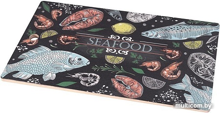 Разделочная доска Мультидом Рыбное ассорти МТ18-22